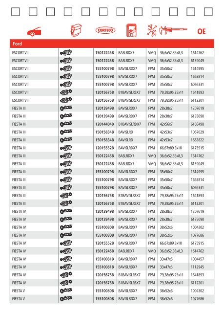 engine oil seals pocket-guide - Corteco