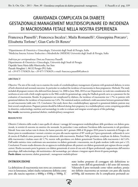 Gravidanza Complicata Da Diabete Gestazionale Mnlpublimed Com