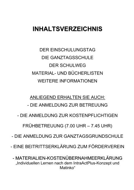 MATERIALLISTE Bitte kaufe MATERIALLISTE Bitte kaufe