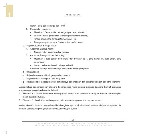 Pedoman Pelaksanaan Latihan Kesiapsiagaan ... - GITEWS