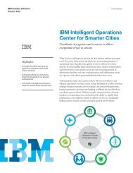 IBM Intelligent Operations Center for Smarter Cities - IT World Canada