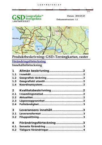 produktbeskrivningen fÃ¶r GSD-TerrÃ¤ngkartan, raster ... - LantmÃ¤teriet