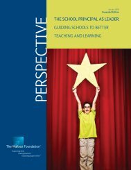 The School Principal as Leader - The Wallace Foundation