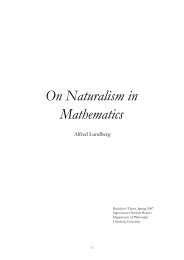 On Naturalism in Mathematics