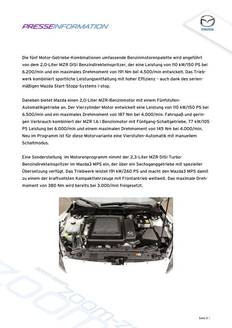 Mazda3 Pressespiegel - Mazda Autohaus Rottmann