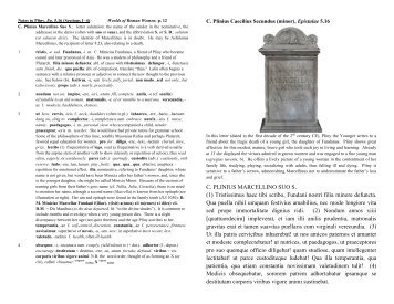 C. PLINIUS MARCELLINO SUO S. (1) Tristissimus haec tibi scribo ...