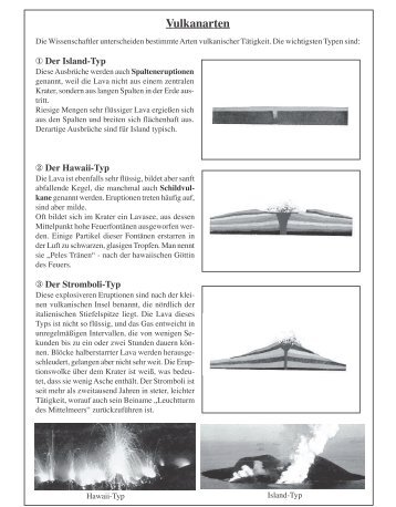 Vulkanarten - der Schule Laupen