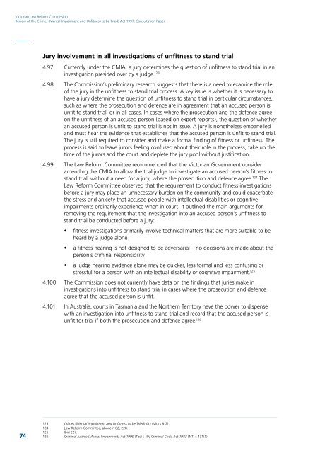 Crimes Mental Impairment consultation paper.pdf - Victorian Law ...