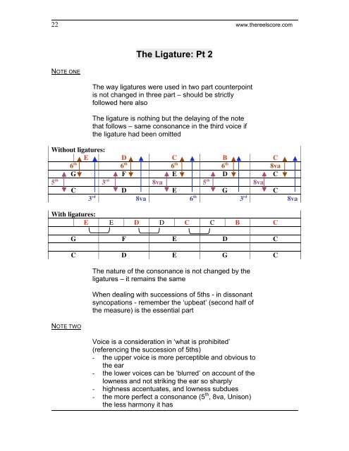 The Study of Counterpoint - Fux - The Reel Score