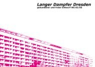 Langer Dampfer Dresden - Lehrstuhl und Institut für Wohnbau und ...