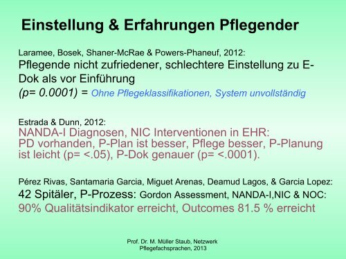 Elektronische Pflegedokumentation - Netzwerk Pflegediagnosen