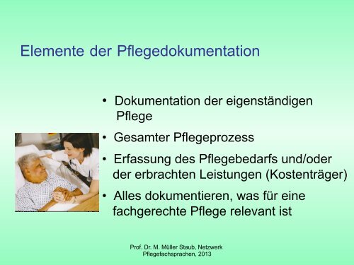 Elektronische Pflegedokumentation - Netzwerk Pflegediagnosen