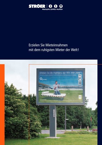 Broschüre "Standortvermietung" - Ströer Out-of-Home-Media