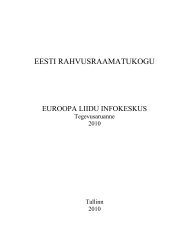 2010. aasta - Euroopa Liidu Infokeskus - Eesti Rahvusraamatukogu