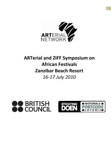 ARTerial and ZIFF Festival Forum 2010 - Arterial Network