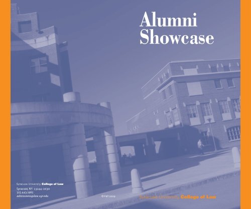 Alumni Showcase - Syracuse University College of Law