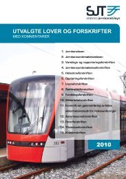 UTVALGTE LOVER OG FORSKRIFTER - Statens jernbanetilsyn