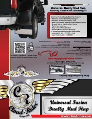 Universal Fusion Dually Mud Flap Brochure - Cloud-Rider