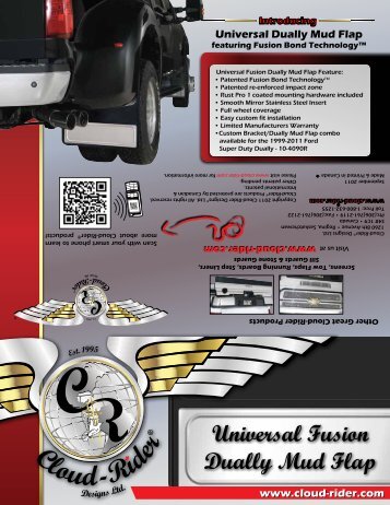Universal Fusion Dually Mud Flap Brochure - Cloud-Rider
