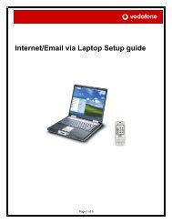 Internet/Email via Laptop Setup guide - Vodafone Fiji