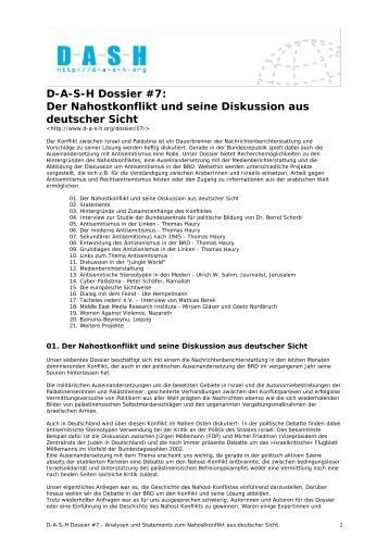 Gesamtes Dossier als PDF-Datei - D-A-S-H: FÃ¼r Vernetzung ...