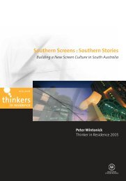 Southern Stories - Adelaide Thinkers in Residence - SA.Gov.au