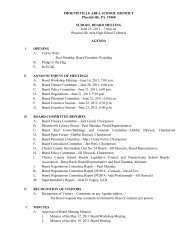 June 23, 2011 Board Meeting Agenda - Phoenixville Area School ...