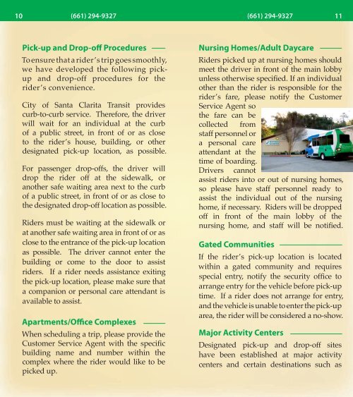 NEW Dial-A-Ride Brochure (*PDF) - City of Santa Clarita Transit