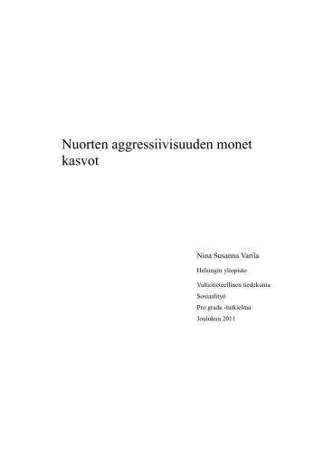 Nuorten aggressiivisuuden monet kasvot - Lapsen ääni