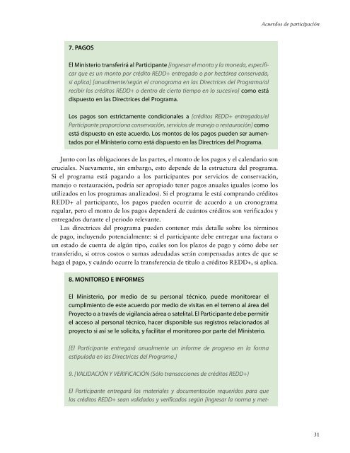 Lecciones aprendidas para REDD+ desde los programas de pago ...