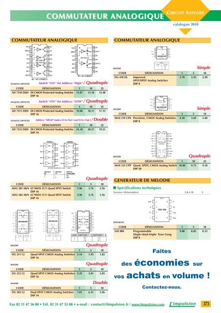 6ÃƒÂ¨me partie - L'IMPULSION composants ÃƒÂ©lectroniques