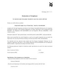 Declaration of Compliance - WMF