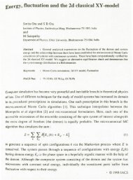 Energy, fluctuation and t~e 2d classical XY-model - Institute of Physics