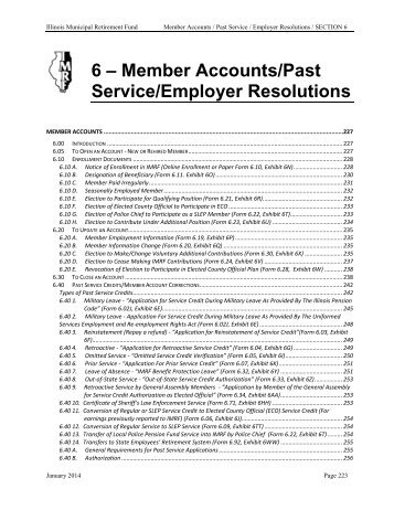 Section 6 - IMRF