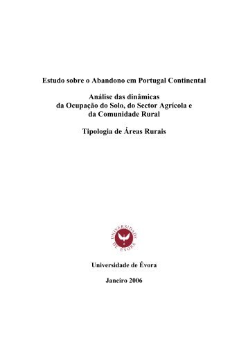 ESTUDO ABANDONO RURAL.pdf - icaam - Universidade de Évora