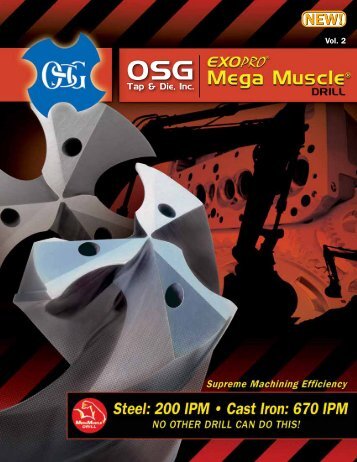 OSG Tap & Die - Mega Muscle Carbide Drills