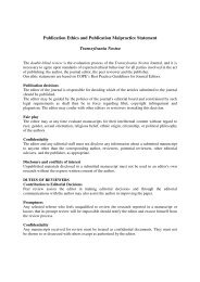 Publication Ethics and Publication Malpractice Statement ...
