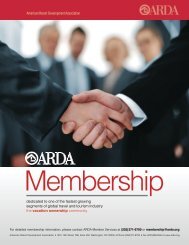 to view the ARDA Membership Prospectus. - American Resort ...