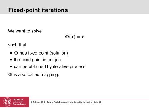 Introduction to Scientific Computing - Tutorial 13: Recapitulation