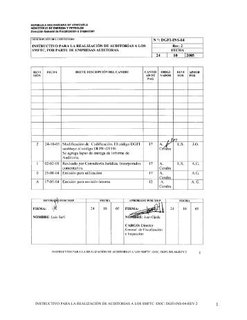 instructivo para la realización de auditorias a los smftc -doc: dgfi-ins ...