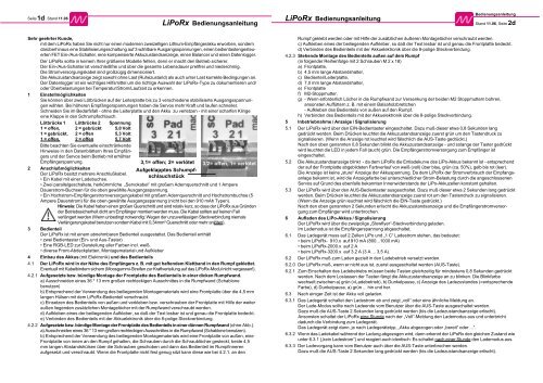 LiPoRx Bedienungsanleitung LiPoRx ... - Schulze Elektronik GmbH