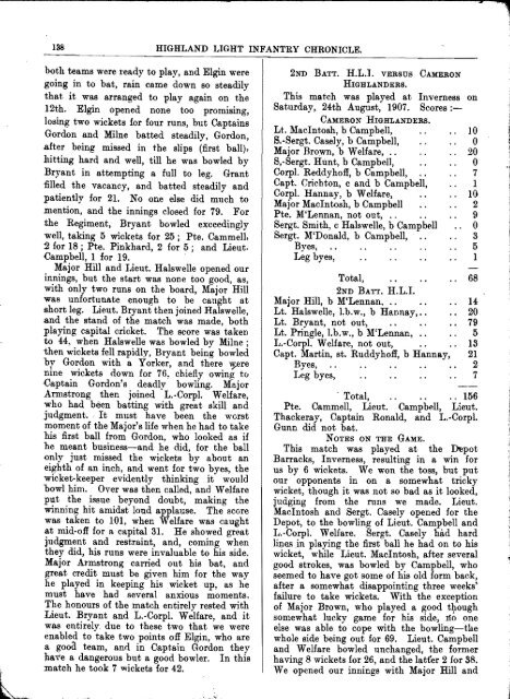 HLI Chronicle 1907 - The Royal Highland Fusiliers