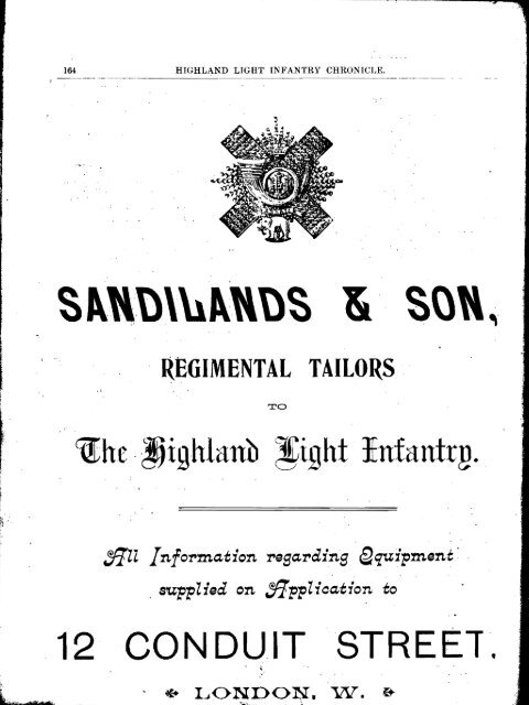 HLI Chronicle 1907 - The Royal Highland Fusiliers