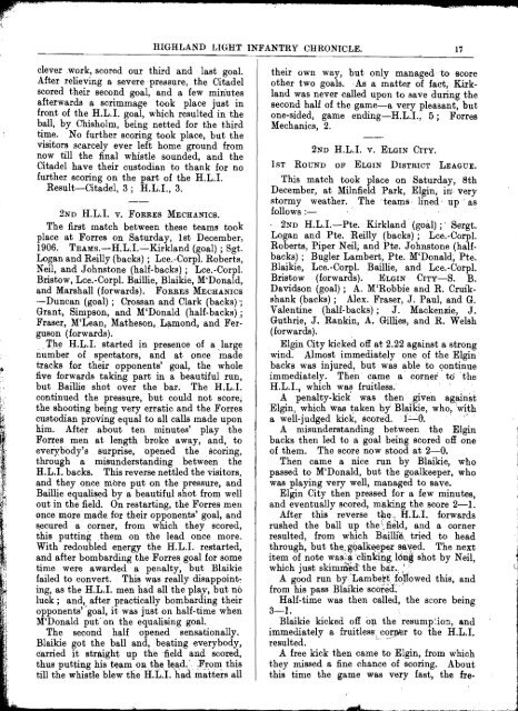 HLI Chronicle 1907 - The Royal Highland Fusiliers