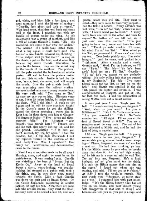 HLI Chronicle 1907 - The Royal Highland Fusiliers