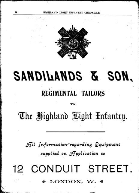 HLI Chronicle 1907 - The Royal Highland Fusiliers