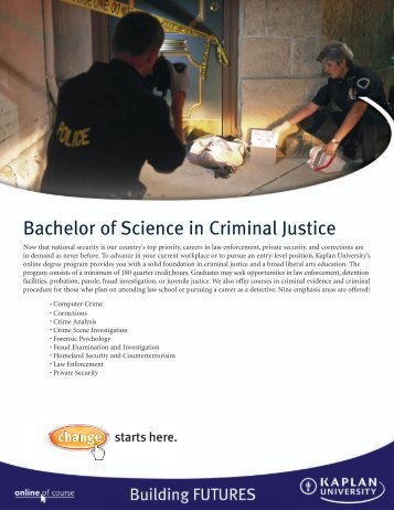 Bachelor of Science in Criminal Justice - Kaplan University | KU ...