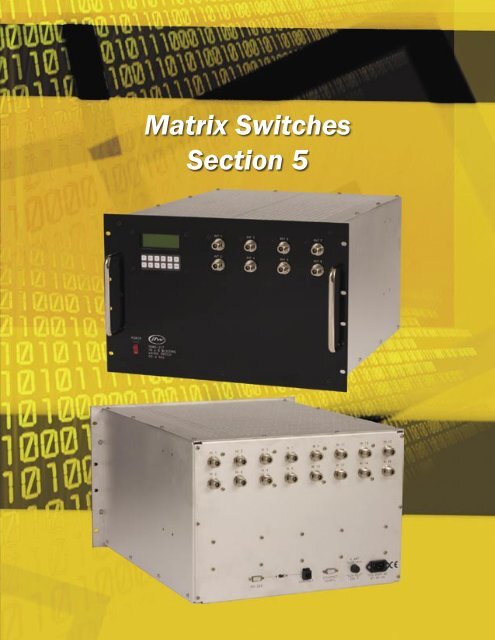 Matrix Switches Section - JFW Industries