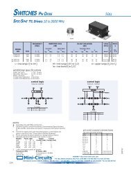 SWITCHES PIN DIODE SPDT/SP4T TTL Drivers