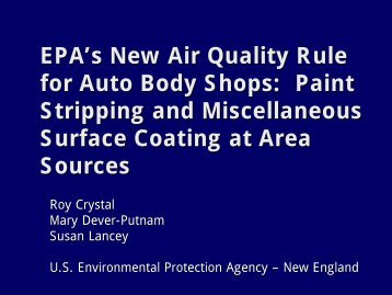 EPA Powerpoint Presentation - New Air Quality Rule for Auto Body ...